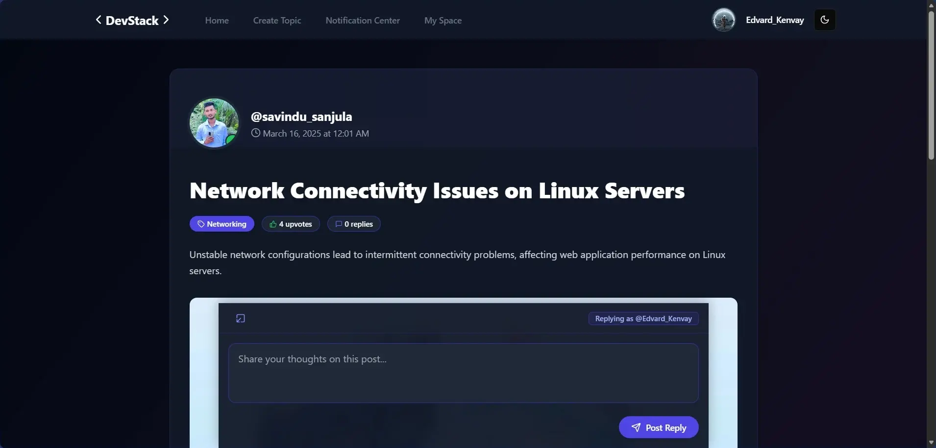 DevStack – Developer Forum & Knowledge Sharing Platform visualization 4