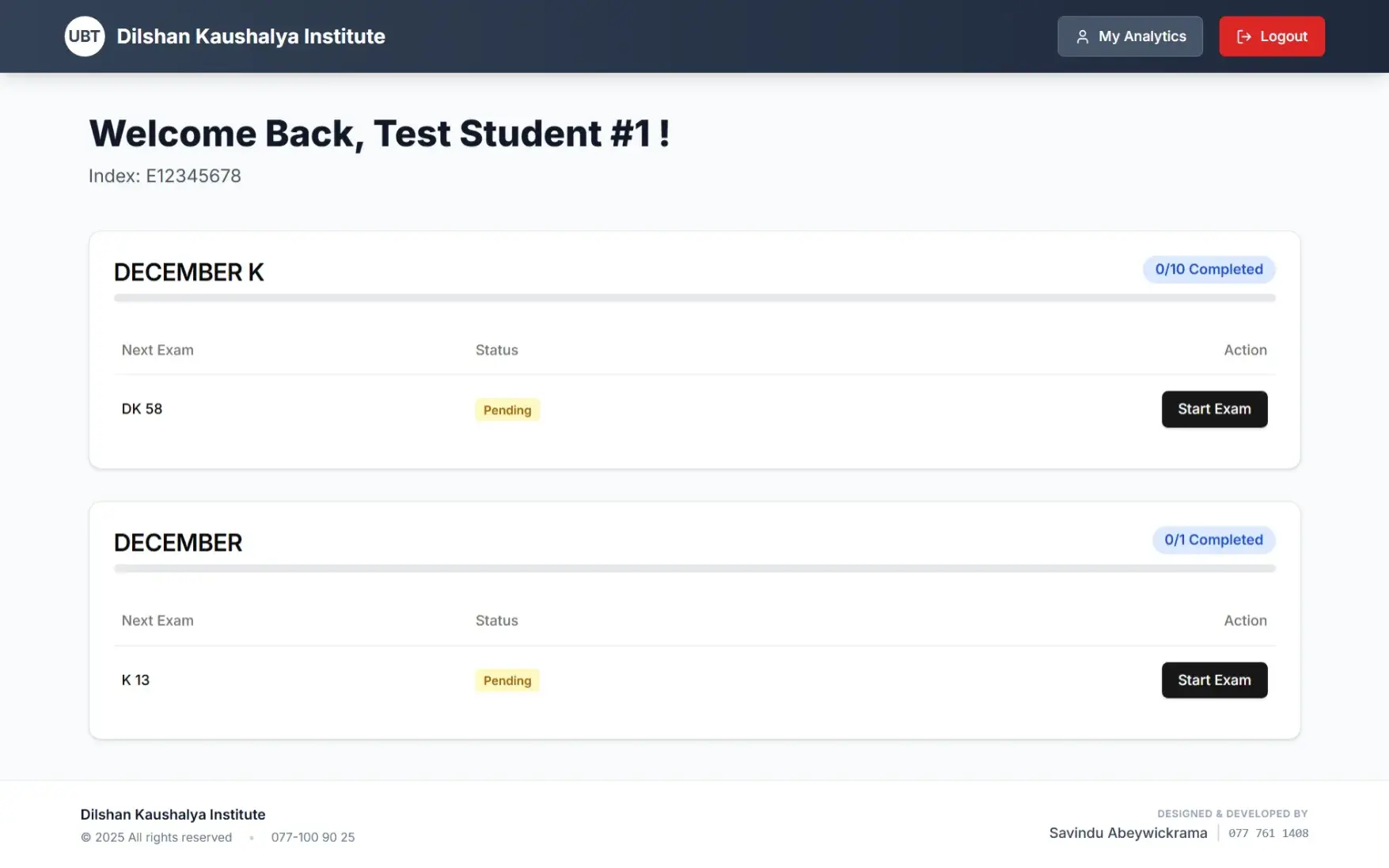 UBT Online Exam Simulation Platform visualization 4